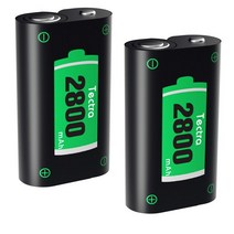 xbox배터리 2800mAh 충전식 배터리   LED USB 듀얼 충전기 Xbox One 엘리트 X 시리즈 S, 한개옵션1, 02 2 Battery