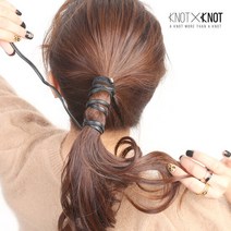 [KNOTXKNOT] 내마음대로 스타일링하는 와이어 비건레더롱머리끈