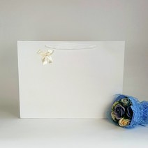 선물포장 고급 종이 쇼핑백- 투명 종이가방, 56. 화이트 46x35-특대형(낱개1장)- SAU65