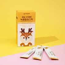 한동 키즈튼튼 녹용칼슘스틱 어린이 녹용 칼슘 건강간식, 5박스