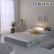 동서가구 네오 마이미 LED 조명 저상형 슈퍼싱글 퀸 침대 매트리스, 슈퍼싱글 침대프레임, 네오 20T 라텍스매트리스, 아카시아