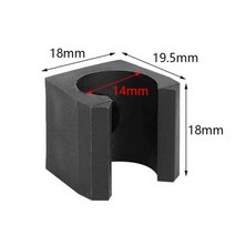 플라스틱 홀더 클립 당구 큐 벽걸이 낚싯대 낚시 액세서리 1.9x1.8x1.8cm 12 개, 01 Black 12pcs
