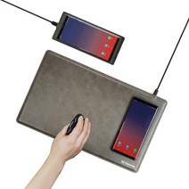 APN870337다번다 고속 무선충전기 마우스패드 C타입 케이블포함, 와인, [LH-2](소)케이블 미포함