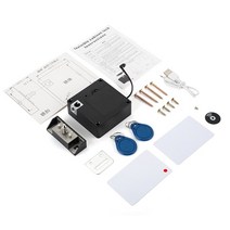 스마트금고 금전함 내화 지폐 돈통 개인 지문인식 스마트 서랍 전자 RFID 도어 잠금 숨겨진 DIY 나무 캐비, 01 Black