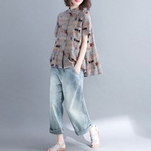 SAMARA 프린팅 언발 셔츠 BK0628G04