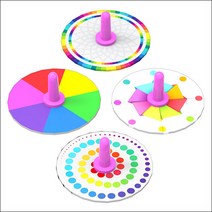 과학교구 과학키트 과학사 뉴 4in1 색 혼합 팽이 만들기과학교구