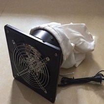 전동 분진제거케이스 먼지 상자 전기 집진 전면 금속 아크릴커버, 별도의 팬 + 먼지 봉투