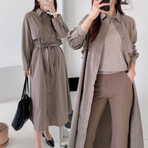 여자 가을 원피스 바바리 롱원피스 오피스룩 데일리룩 간절기