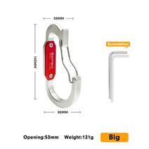 Xinda 암벽 등반 장비 퀵드로우 카라비너 하네스 액세서리 행잉 도구 랙 고지 작업 구조, [02] Big
