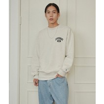 COVERNAT 스몰 아치 로고 맨투맨 오트밀 CO2203CR07OT