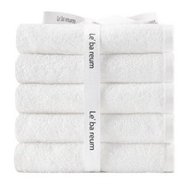 송월타월 르바름 호텔수건 5매 30수 160g, 01. 화이트5매