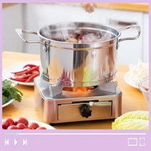 가정용 철판 고기 화로 1인 화로 구이 일본화로, 고체연료스토브ㅡ로즈골드