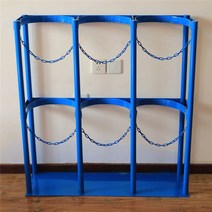 가스통 거치대 산소통 고정 LPG 보관대 보관함, 40L 3블루