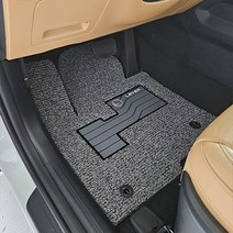 킹카브로 레버 코일매트 [차종/연식/유종 배송메시지 필수기입!] 차량 볼륨 카매트 풀세트 확장형 엣지형, 블랙, 1열만