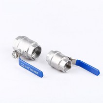 304 316 스테인리스 BSPT 1/4 "3/8" 1/2 1 "1 2 '여성 2P 풀 포트 볼 밸브 비닐 핸들, 03 DN15_03 316SS Material