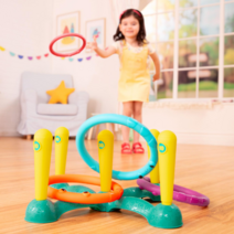 [브랜드B] 발달 링토스 링던지기 고리 던지기 게임 B. toys Ring Toss Game Sling-A-Ring Toss