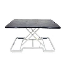 캠프밸리 스탠딩 컴퓨터 테이블, 블랙