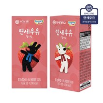 연세우유 딸기맛 우유, 24팩, 190ml