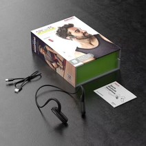 블루투스헤드폰DACOM Airwings MP3 무선 헤드폰 스포츠 8 기가 바이트 음악 MP3-player IPX7 블루투스 헤드, 01 black original box