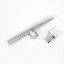 퀼트여왕 일자 티바 가방잠금 T바, 실버