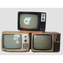 레트로 티비 구형 앤틱 골동품 감성 가전 장식품 소품, 구식 TV - 노란색/회색/검은색(단일가격)