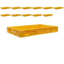 +[플렉스온]+수리부품 플라스틱박스 공장수납 자재관리 상자 적재 노란 산업함 정리함[FLEXON], 노랑