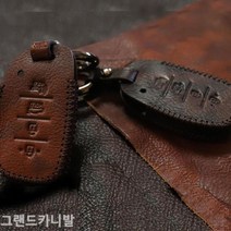 mirmall_그랜드카니발 스마트키케이스 가죽홀더 자동차 폴딩 차 차량 수제 커버+★★★★★, ▶▶,이걸로토드기아4버튼D타입, 블랙