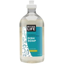 Better Life 기름기 제거용 천연 주방 세제 레몬 민트향 대용량 651ml, 1개