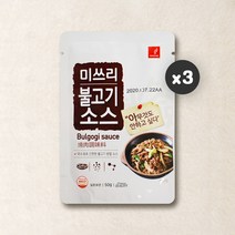 미쓰리 불고기소스 50gx3개 요리소스 양념 레시피, 50g