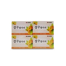 살구씨 오일 크랜베리 스크럽 함유 부드러운 비누, LG생건 살구맛사지비누4개입