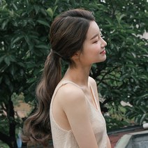 가발매니아 포니테일 올림머리 가발 플럼, 모카브라운, 1개