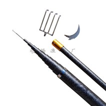 수초 제거기 수초 민물낚시 낚시 얼음낚시 수풀 해조류 낫 제거대, 12미터 홀더+커넥터+수초칼+스퀴