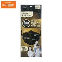 대박이네 하이가드 식약처인증 KF-94 방역마스크 대형(블랙), 60매, 블랙