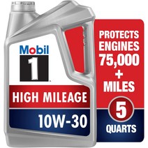 모빌원 Mobil 1 연비개선 합성 모터 오일 10W-30 5쿼트, 5개