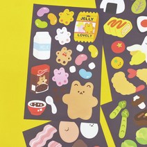 블랙탄디티 맛있어 다꾸 도무송 씰스티커, 1.브런치_1201499