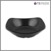 [돌산멜라민] 체크(흑) - 신사각찬기 (업소용그릇 멜라민그릇 예쁜그릇 식당접시 멜라민볼 멜라민찬기 검정색그릇), (DS-7897/DS-7759), 블랙 1호