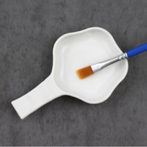 플라스틱 세필 종지 전통 먹물 미술 붓 그림 학원 접시 서예, A_매화꽃