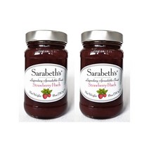 사라베스 스트로베리 피치 잼, 510g, 2개