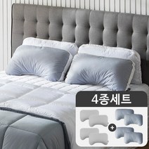 (블랙라벨/최신상)어깨편한 기절베개 순면에디션 4개SET, 베이지, 베이지