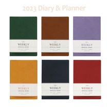 2023 회사 다이어리 오피스 플래너 직장인 위클리 주간 A5, 옐로우