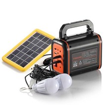 휴대용 발전기 비상 조명 배터리 가정용 노점 LED, 916A 6V 6W + 태양광 패널