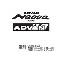자동차튜닝 카본스티커 ADVAN, A타입, A타입_그린