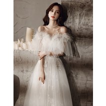 아이노여성 셀프웨딩드레스 신부 웨딩드레스 스몰웨딩 셀프 촬영 결혼식
