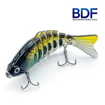 청룡조구 리얼스웜 6관절베이트 15g 24g 빅베이트, 01.오렌지블루-24g