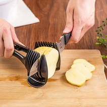 양파채썰기 감자채썰기 양파슬라이스 토마토 집게 (블랙), 플라스틱 블랙