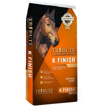 Tribute Equine Nutrition K Finish 고지방 말 사료 40파운드 백