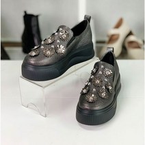 헨리메인 줄리러버 샤이닝 플라워 큐빅 키높이 슬립온 5cm 66HS03