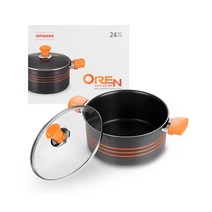 [러브쿡] OREN 하드 아노다이징 양수 냄비 24CM