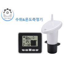 YUNDUAN무선 초음파 물 탱크 수위 LED 센서 조절기 수온도조절기 측정용 물탱크 수위초과 조절용 가정용FT002물탱크 수위조절기, 검정
