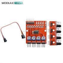 OASI 4 방향 채널 적외선 감지기 추적 라인 장애물 회피 센서 모듈 arduino용 Diy 스마트 자동차 로봇 보드